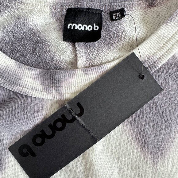 🎉😀CLEARANCE SALE!!!😀🎉 MONO B Oversized Tie Dye Short Sleeve Tee NWT - Picture 4 of 8